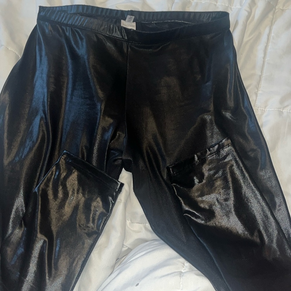 FAUX LEATHER PANTS